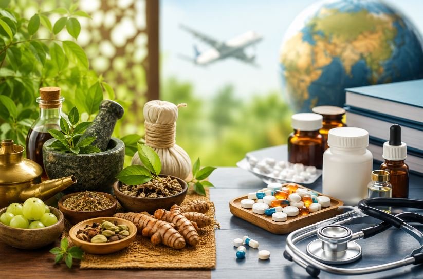 Ayurveda vs Allopathy: What NRIs Should Know Before Choosing by deshsansaar