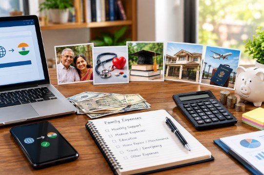 financial support for family back home NRI