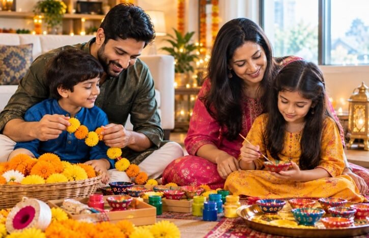 explaining Indian festivals to kids abroad