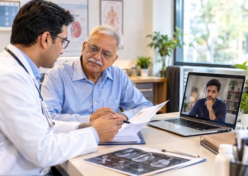 supporting parents medical diagnosis from abroad