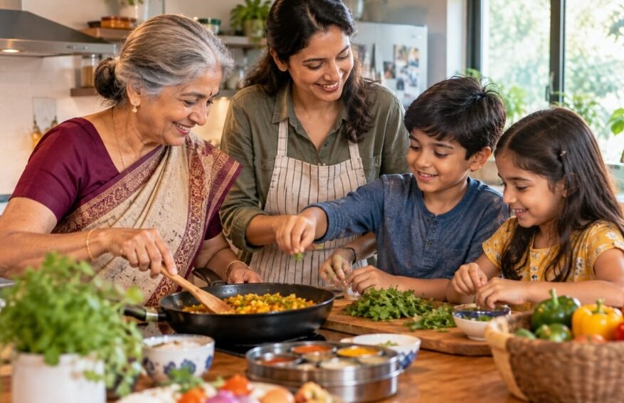 Indian food traditions abroad
